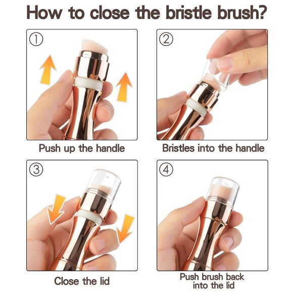 Premium Makeup Brush Travel Makeup Brush set Dual Ended(1 Pack) - Picture 6 of 11